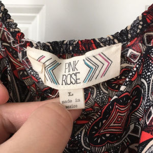 Pink Rose Tops - Pink Rose Tank Top Large Pink Rose Tops - Pink Rose Tank Top Large